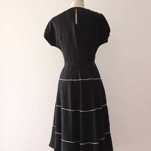 Vintage 1940s dress // 40s black dress as is | Etsy