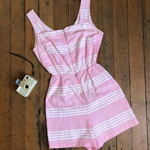 SALE // vintage 1950s pink romper {xs-s}