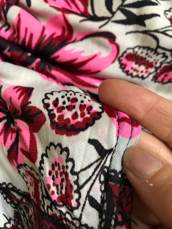 vintage 1940s rayon jersey bikini {s/m} 40s flora… - image 6