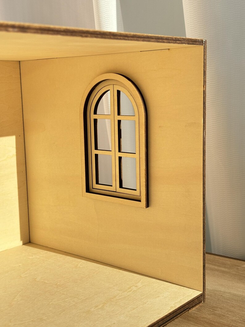 1:12 Scale Modular Dollhouse Room Box Kit | Stackable, No - Glue Laser ...