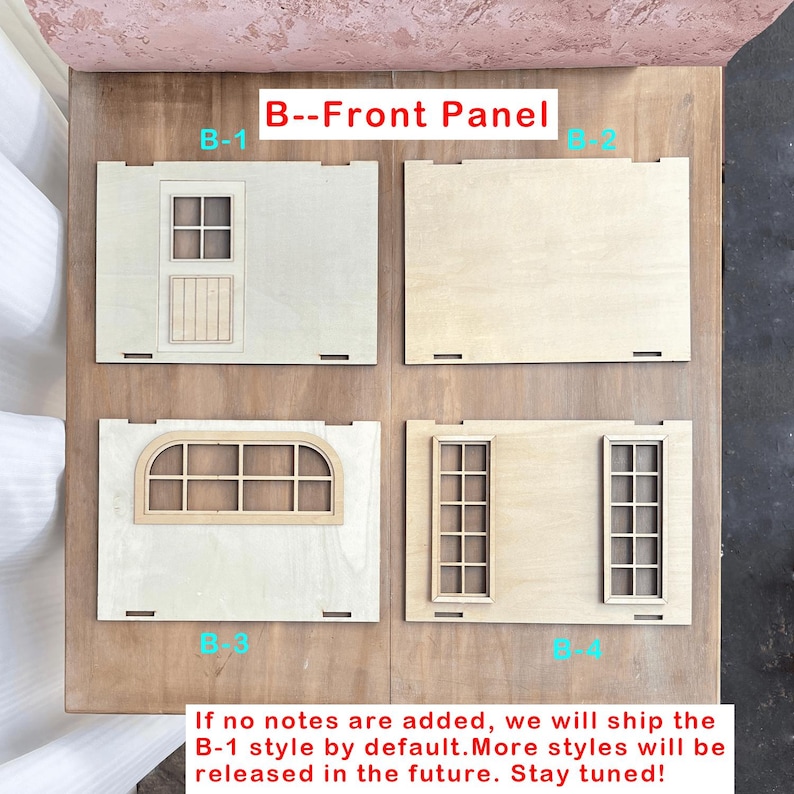 1:12 Scale Modular Dollhouse Room Box Kit | Stackable, No - Glue Laser ...