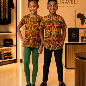 Uniseks kenteshirt met korte mouwen/kinderen (kinderen)