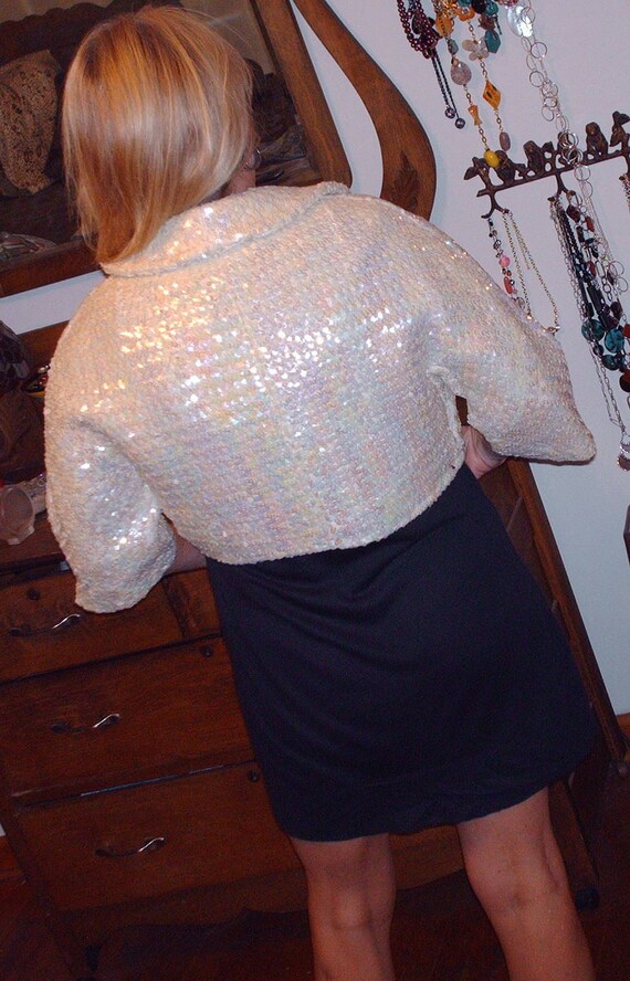 1950s Sequin Jacket. Size 36/ Medium - image 4