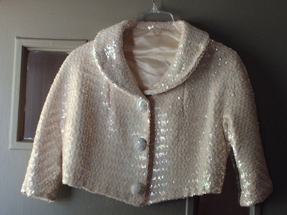 1950s Sequin Jacket. Size 36/ Medium - image 2