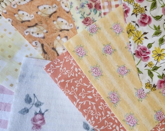 Cute Vintage Charm Pack, Vintage Fabrics, Susan Winget, Butterfly Fabric, Quilting, Sewing, Pre Cut Squares, Floral, Stripes,