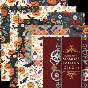 16 Seamless Halloween Designs
