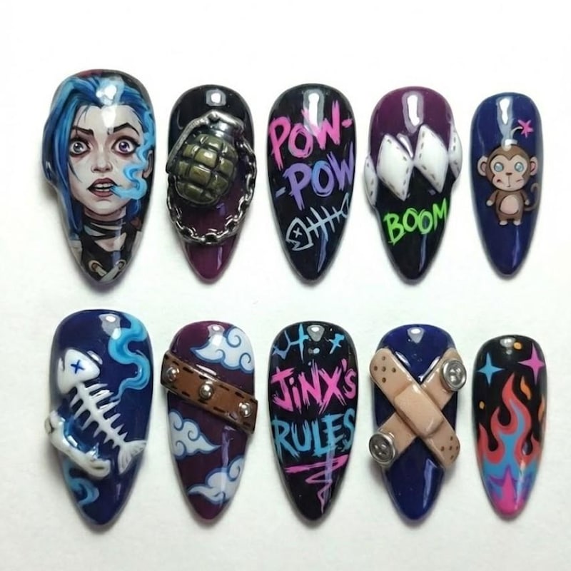 Arcane Jinx Nails - Etsy