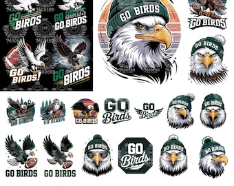 20 Go birds svg, Eagles svg, Philadelphia Football, Sundays for the bird, Sundays Football, Cricut, Silhouette Cut, Fly eagles svg, örnar