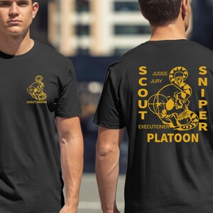 Scout Sniper Platoon Judge Jury Executioner T-shirt Usa Size