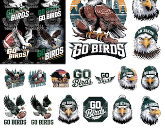 20 Go birds svg, Eagles svg, söndagar för fågeln, söndagar fotboll, Philadelphia fotboll, Cricut, Silhouette Cut, Fly eagles svg, örnar