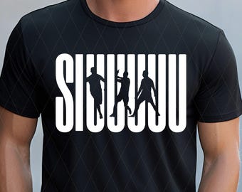 Ronaldo Siuuuu PNG SVG - Digital Download, Football PNG Download, Cristiano Ronaldo CR7 , Football Shirt png, T-shirt Sublimation #4