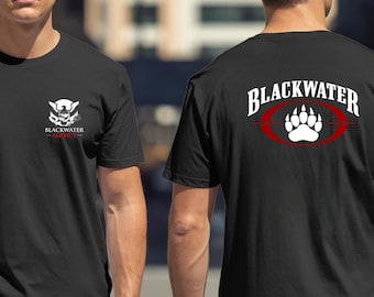 Blackwater Agency Logo - T-shirt heren voor- en achterkant