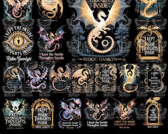 20 I Kept The Inside Thoughts Inside PNG, Ridoc Quest Squad PNG Instant Download, Onyx Storm Fourth Wing Graphic File For Fans, Bookish Gift