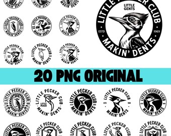 20 Little Pecker Club SVG PNG, Laser Engraving File Leather Hat Patch Designs Vector Logo Adult,Cricut cut files Cut File Funny Trendy Shirt