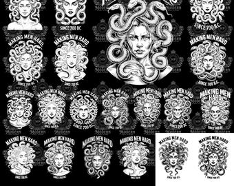 20 Design Medusa Making Men Hard Since 700 B.C PNG, Greek Mythology Feminist Quote SVG PNG: Anti-Patriarchy Design Digital Download