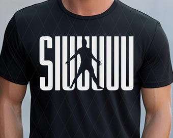 Ronaldo Siuuuu PNG SVG - Digital Download, Football PNG Download, Cristiano Ronaldo CR7 , Football Shirt png, T-shirt Sublimation #3