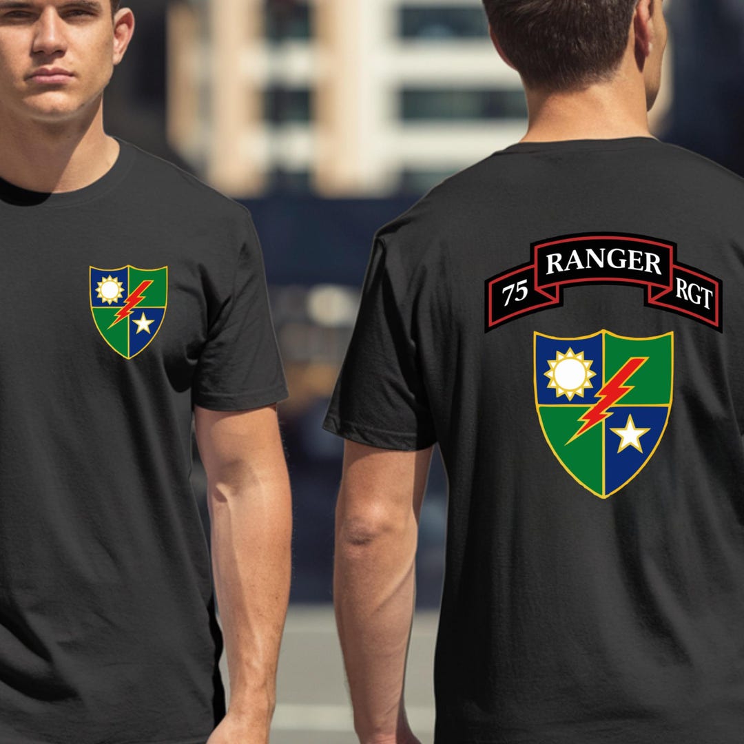 Us Army Ranger 75 Rgt Regiment Army Military Special Force Team T-shirt ...