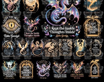 20 Ridoc Quest Squad PNG Instant Download, I Kept The Inside Thoughts Inside PNG, Onyx Storm Fourth Wing Graphic PNG For Fans, Bookish Gift