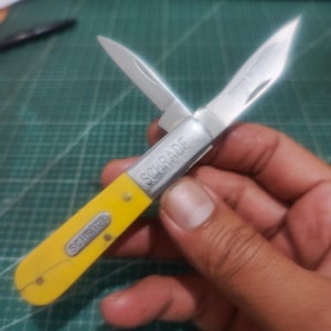 Schrade SCH280Y Limited Edition 2-bladig Barlow Pattern fickkniv traditionell Barlow-fällkniv