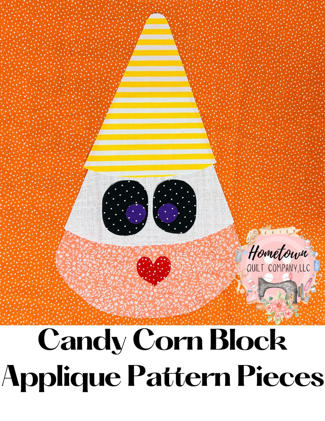 Candy Corn Appliqué Quilt Block Pattern - Etsy
