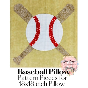 Patrón de almohada de béisbol