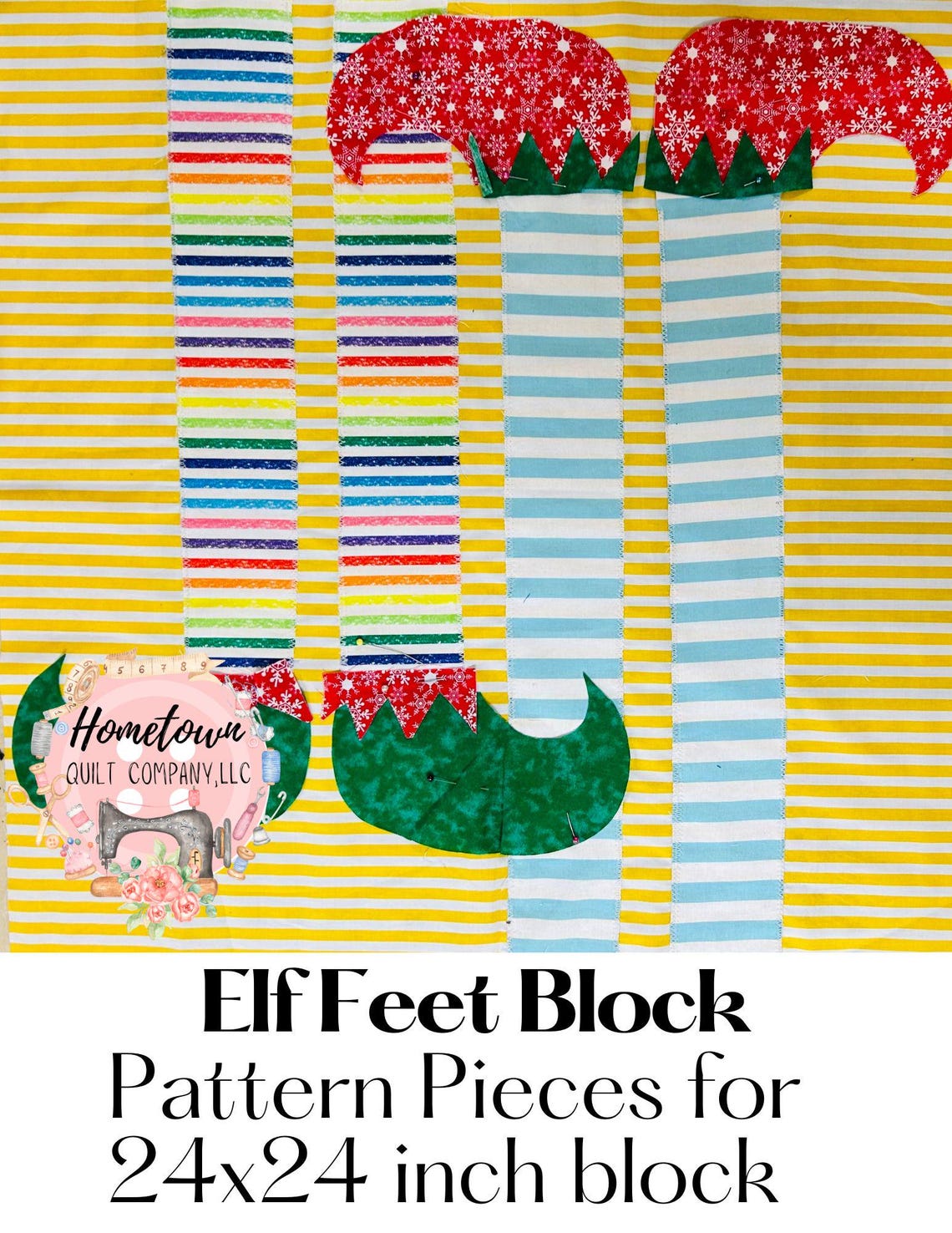 Elf Feet Appliqué Quilt Block Pattern - Etsy