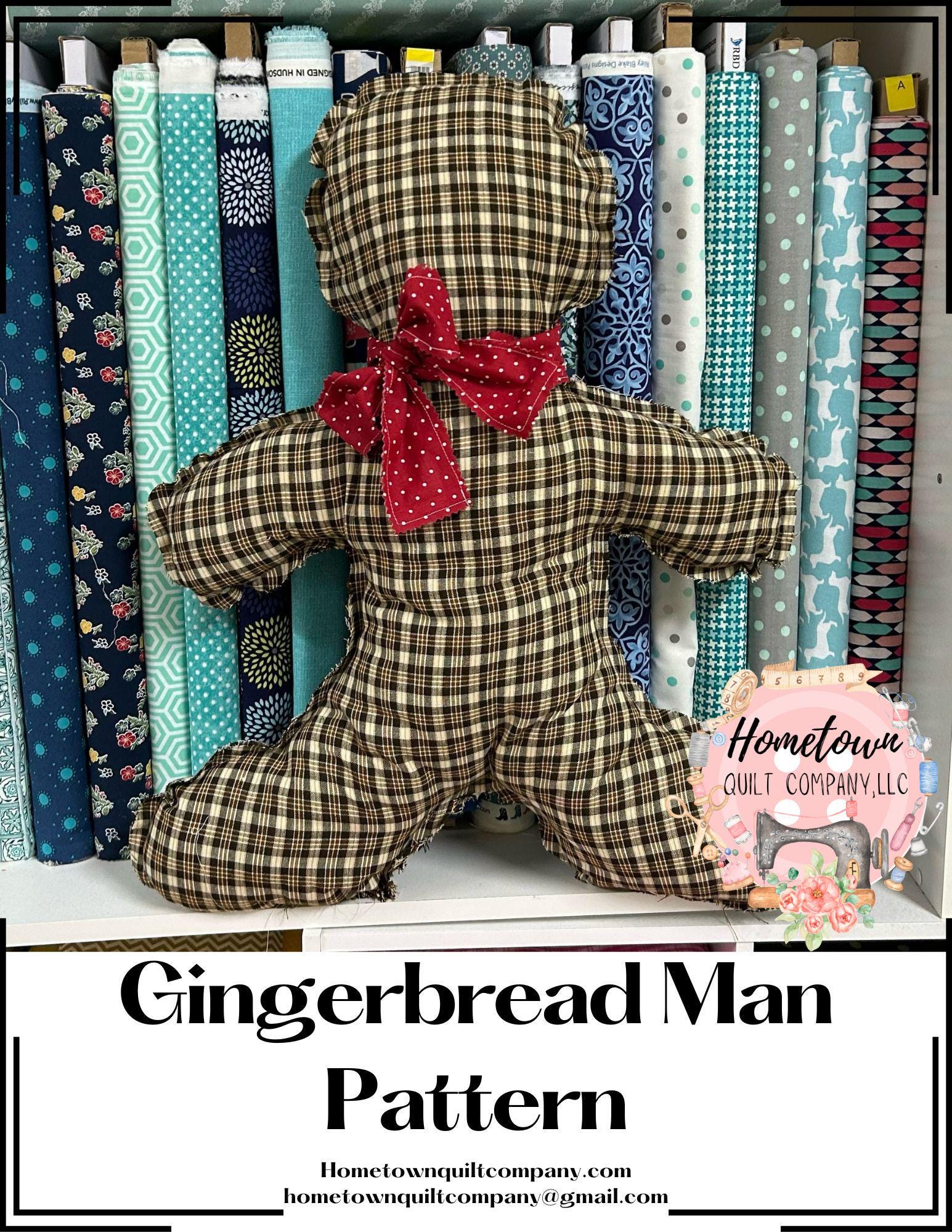 Gingerbread Man Pattern - Etsy