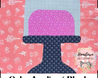 Cake Appliqué Block Template