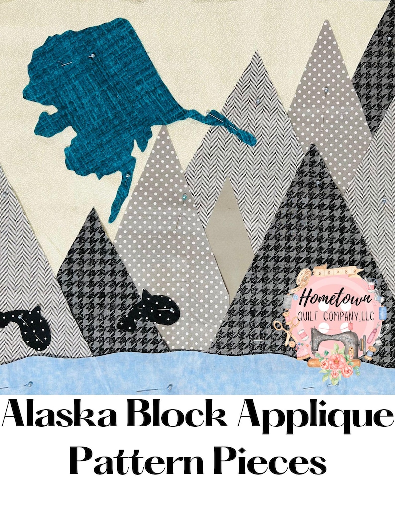 Alaska Appliqué Quilt Block Pattern - Etsy