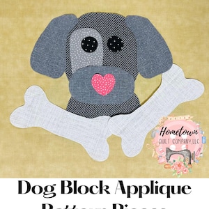 Quiltblokpatroon hondapplicatie