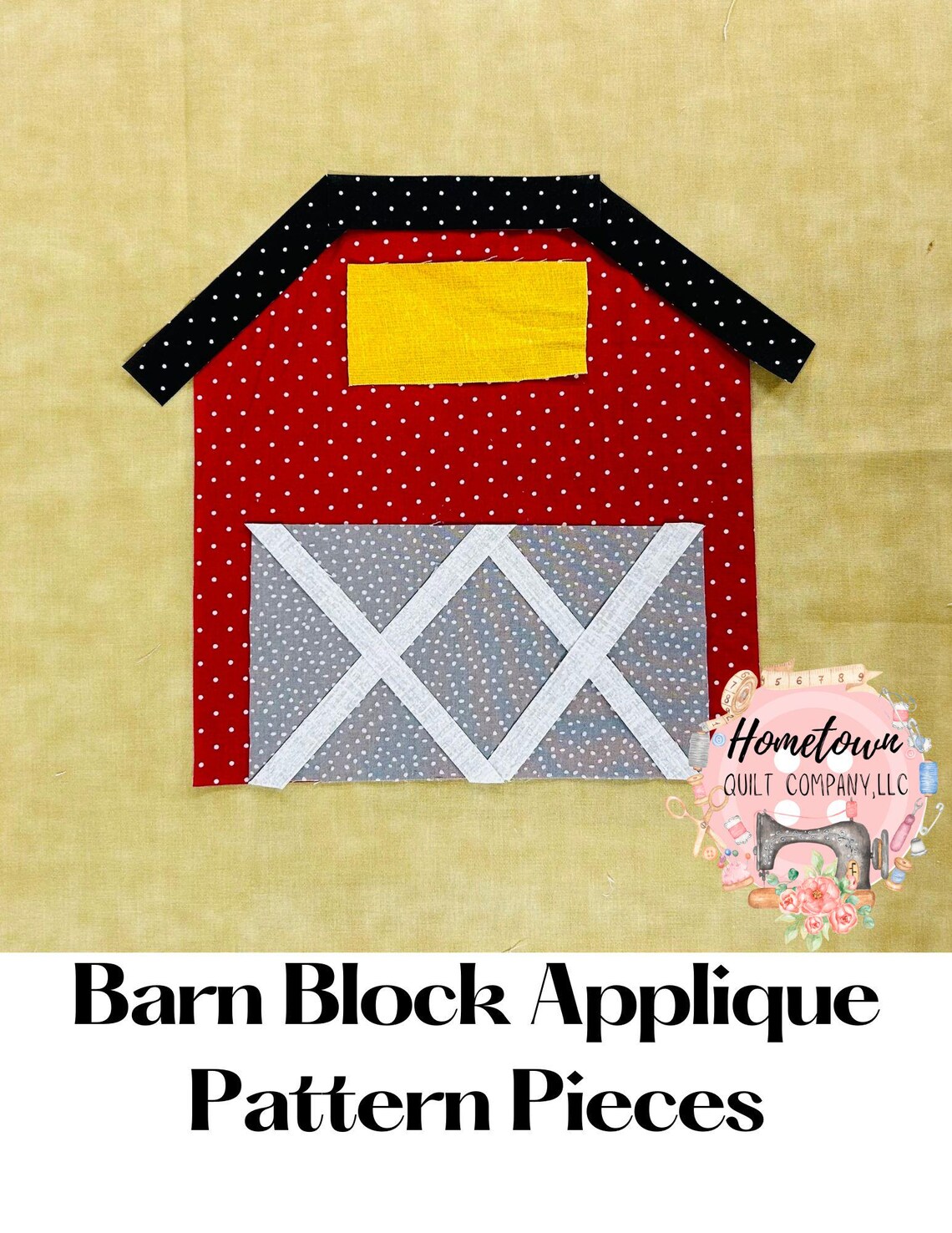 Barn Appliqué Quilt Block Pattern - Etsy