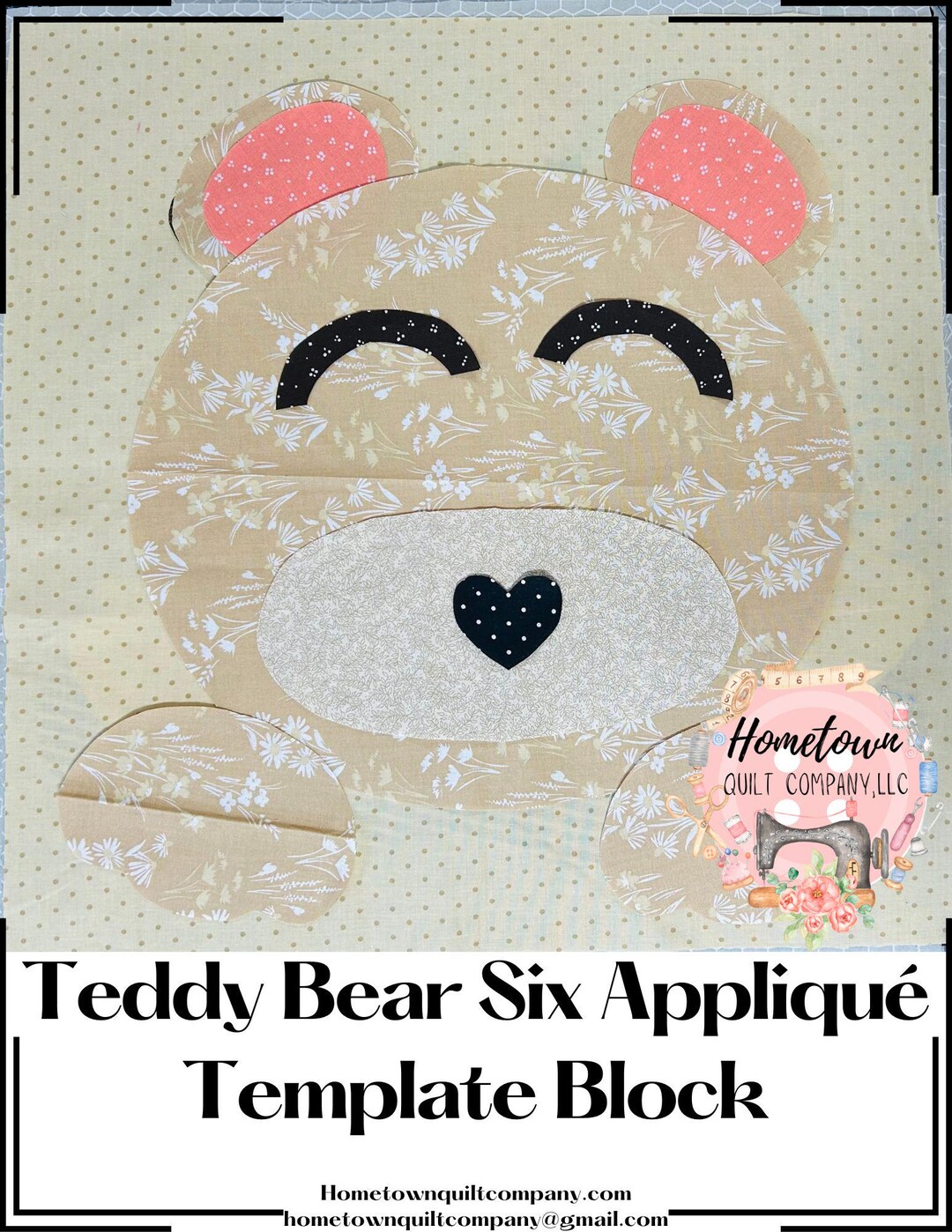 Six Block Design Examples Teddy Bear Six Block Template - Etsy