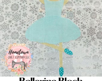 Ballerina Applikation Quilt Block Pattern