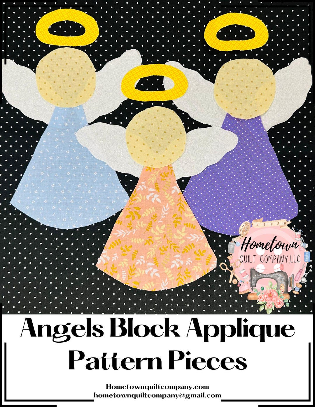 Angels Appliqué Quilt Block Pattern - Etsy