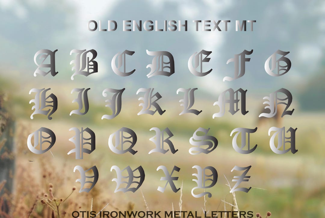 Custom Metal Letter - Unpainted - 11 Ga Thick Steel - 24 Inches Tall ...