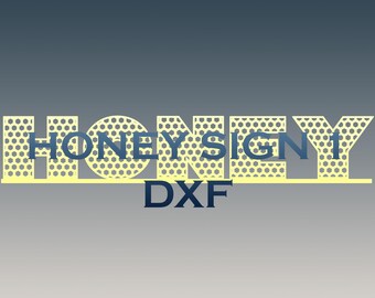 Honungsskylt 1 - DXF- och SVG-filer