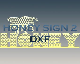 Honungsskylt 2 - DXF- och SVG-filer