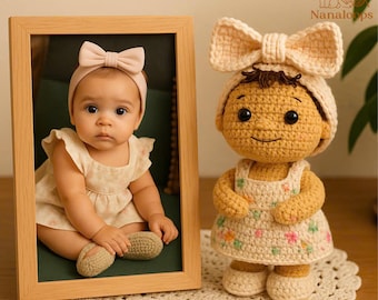 Personalisierte Puppe nach Foto, Häkelpuppe nach Foto, Individuelle Häkelpuppe, Individuelles Andenken, Individuelles Paar Puppen, Paar Portrait