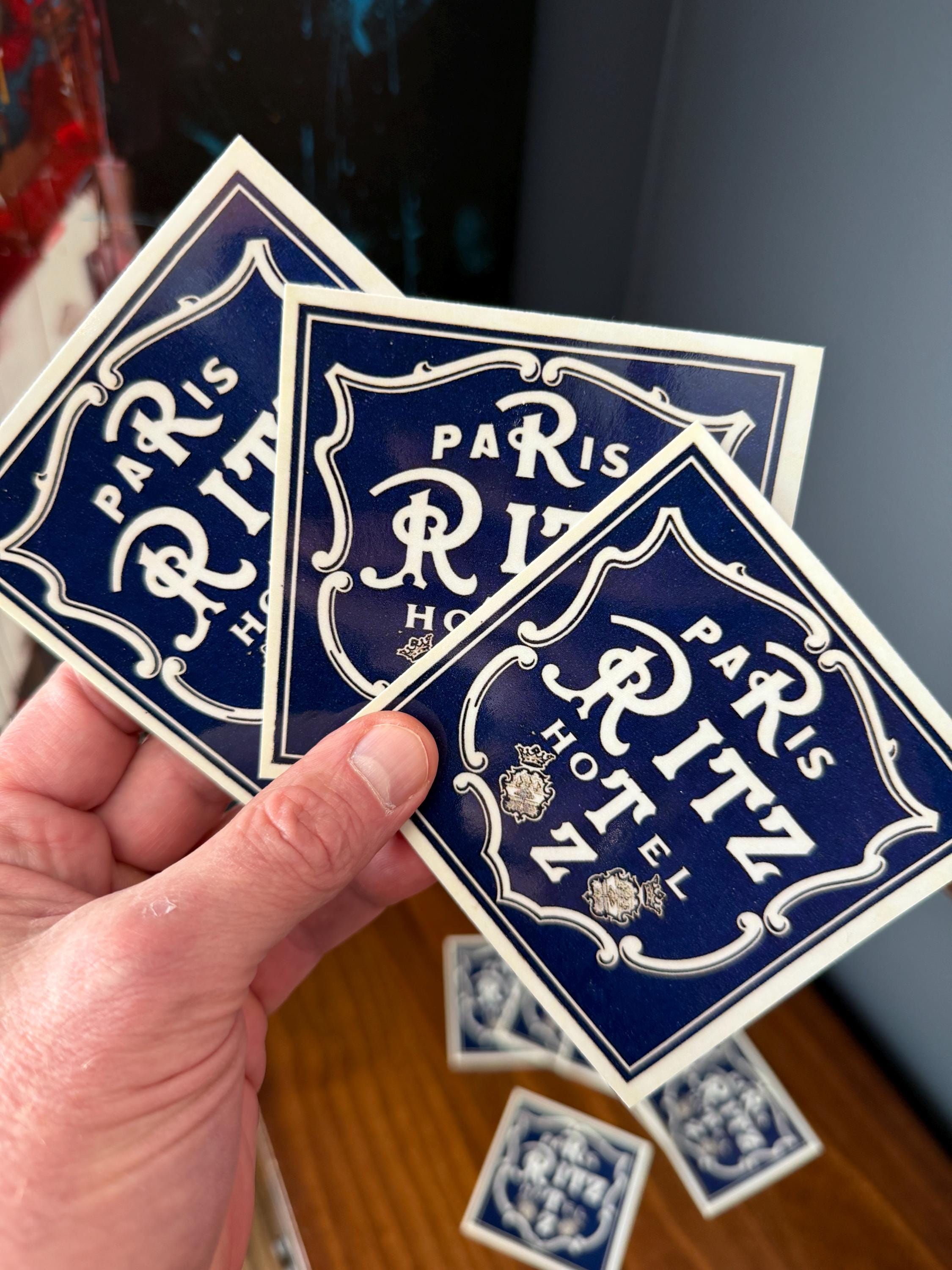 Retro Paris Ritz Hotel Logo Vinyl Sticker 3” - Etsy