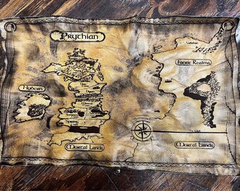 Leather ACOTAR Map