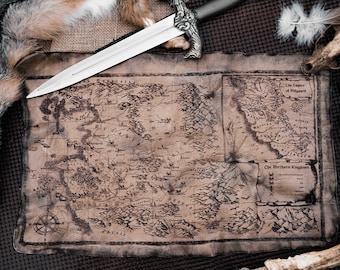 Leather Witcher Map