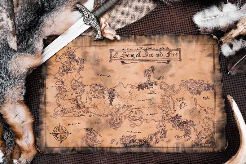 Leather Game of Thrones Map image 1
