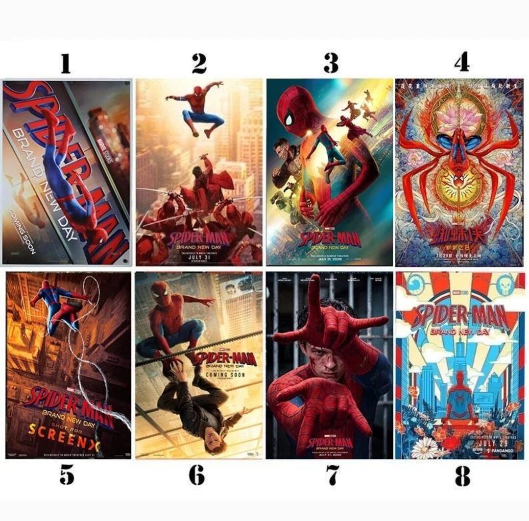 スパイダーマン：ブランニュー・デイ（2026年）映画ポスター、2026年公開映画ポスター - Etsy 日本