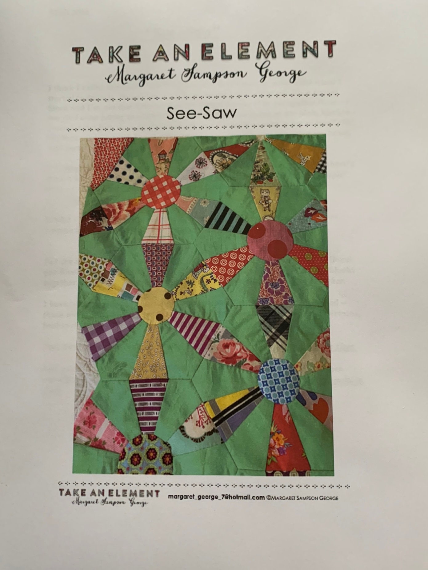 Ab Digital Msg Seesaw Quilt Pattern From Margaret Sampson Etsy Australia