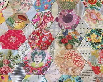 b ‘3”hexagonproject’ Quilt- oder Tischdecken-Muster und Vorlagen