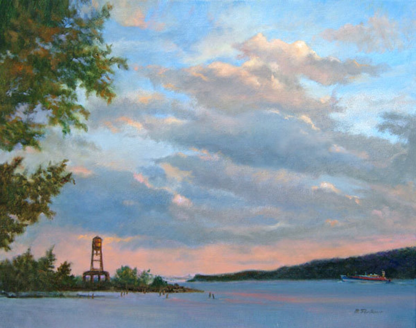 Hudson River And Nyc Skyline Art Print Hudson River From Etsy