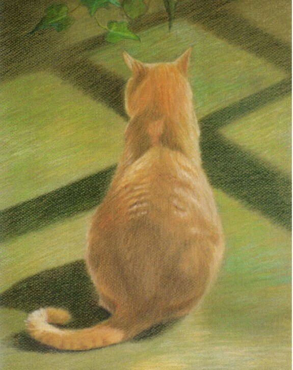 Orange Tabby Cat Art Print Orange Cat Drawing Cat Art Print Etsy Israel
