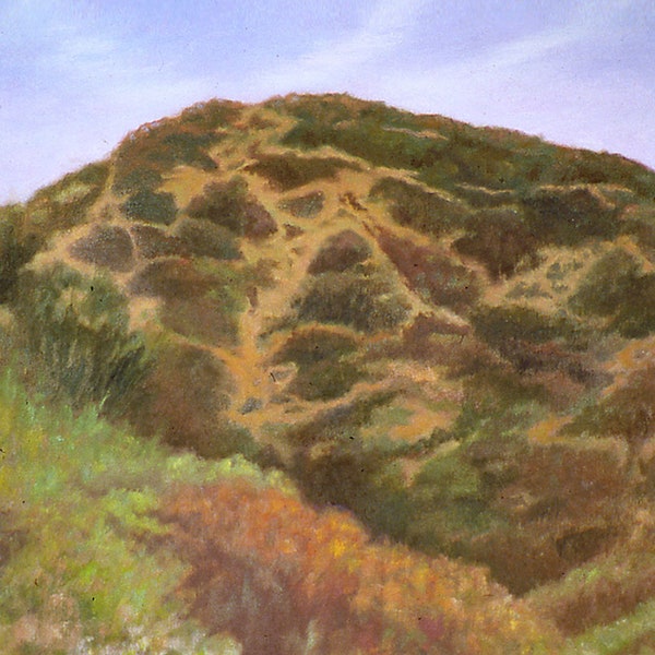 California Landscape Art Print, Ojai California Mountain Wall Art, Oil Landscape Print, Home Decor Wall Art by P. Tarlow