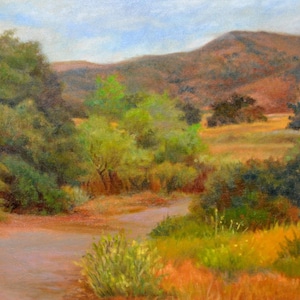 Calfornia Landscape Art Print, Paramount Ranch Landscape Scene, Home Decor Wall Art, California Oil Painting by P. Tarlow