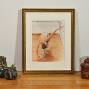 Ballet Dancer Art Print, Ballet Dancer Drawing Art, Ballerina Art, Ballet Dancer Colored Pencil Drawing by P. Tarlow image 4